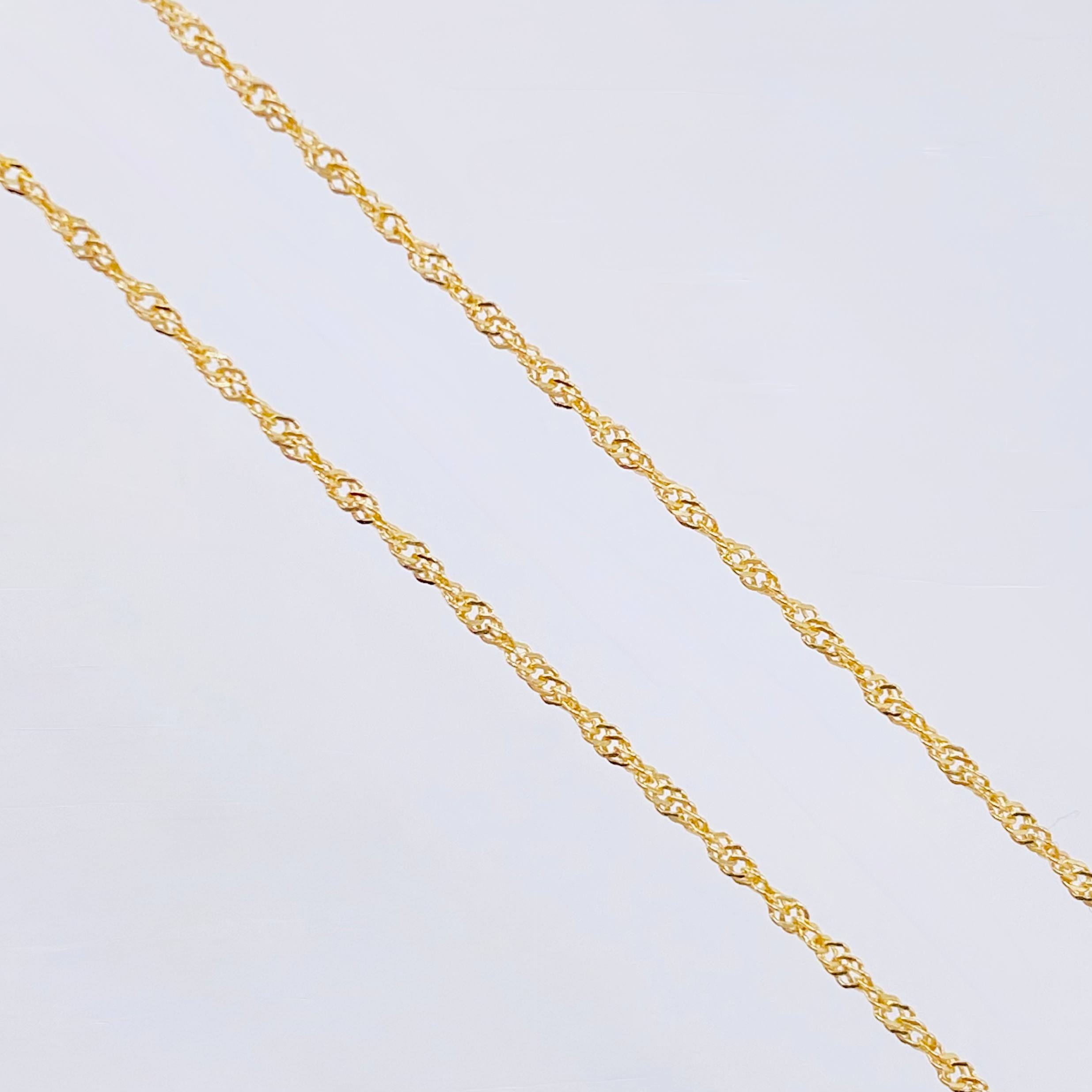 Set Cadena y Dije Singapur + Cruz 1.25gr / 17 3/4 in / Oro Amarillo 18K ©