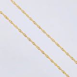 Set Cadena y Dije Singapur + Cruz 1.25gr / 17 3/4 in / Oro Amarillo 18K ©