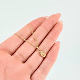 Venetian Chain and Pendant Set + Virgin 1.35gr / 19 3/4 in / 18K Yellow Gold ©