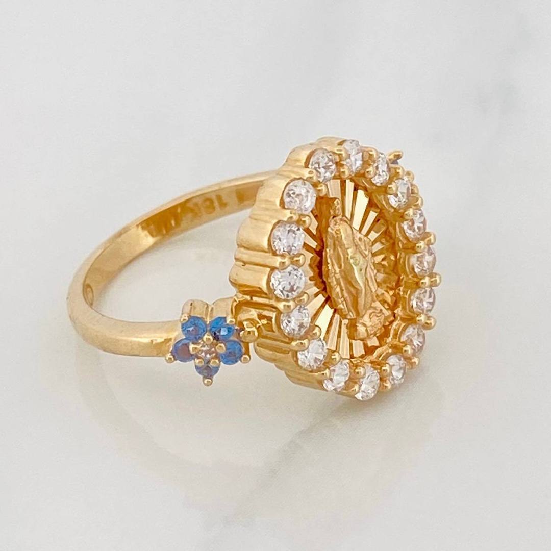 Anillo Virgen Milagrosa 3.3g / T6 Oro Amarillo 18K