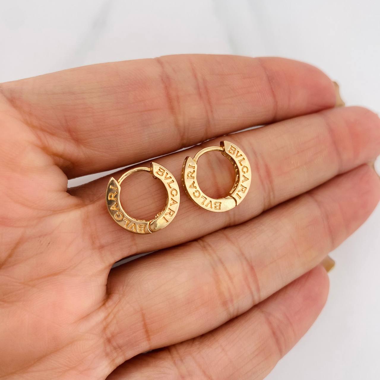 Hoop Earrings Bv 4.1g / 1/2 in Yellow Gold 18K