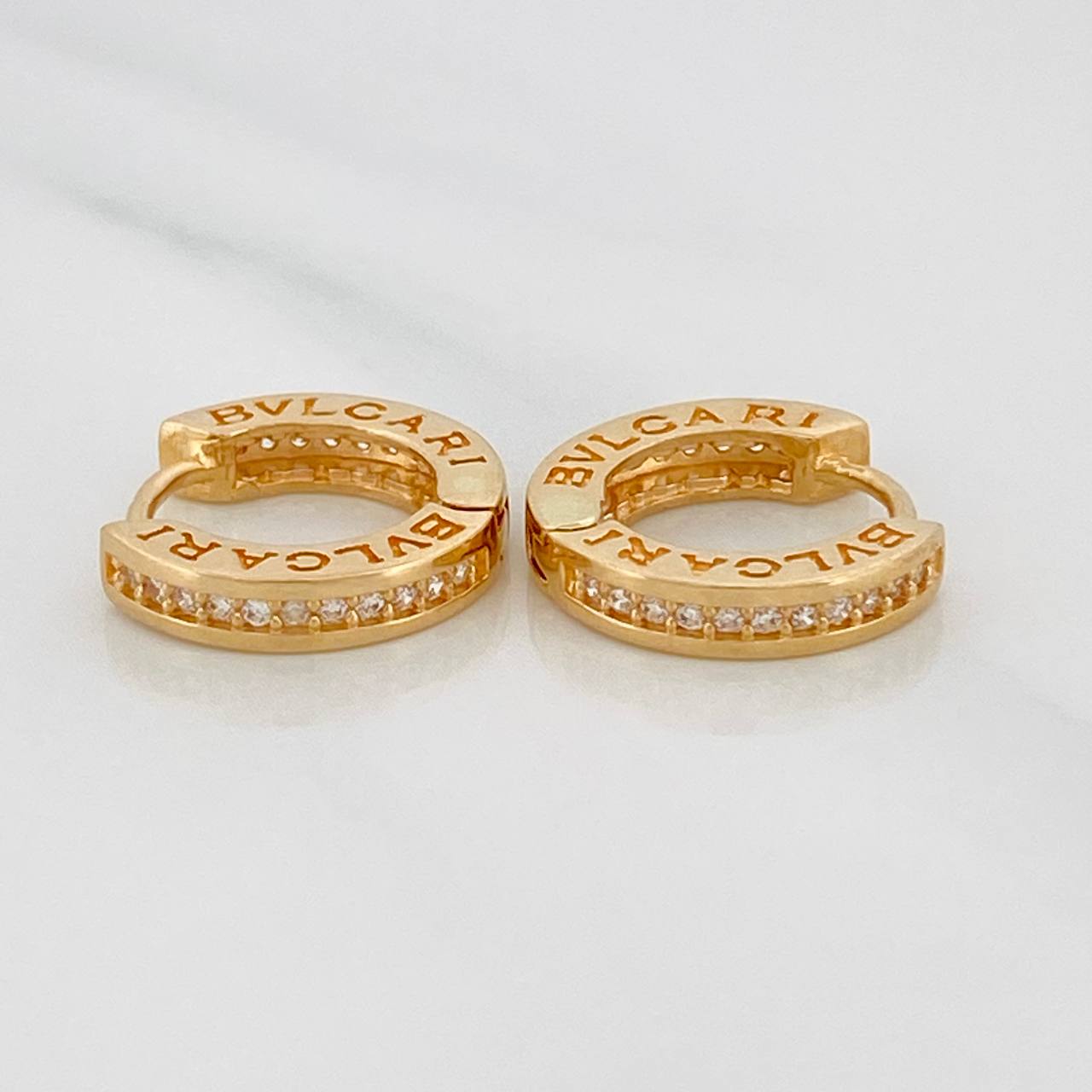 Hoop Earrings Bv 3.85g / 1/2 in Yellow Gold 18K