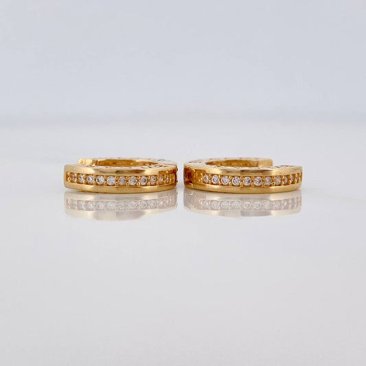 Hoop Earrings Bv 3.85g / 1/2 in Yellow Gold 18K