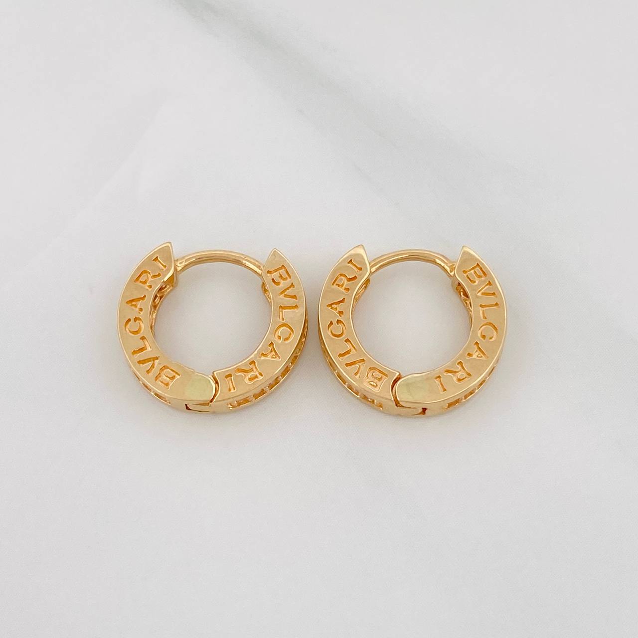 Hoop Earrings Bv 3.85g / 1/2 in Yellow Gold 18K