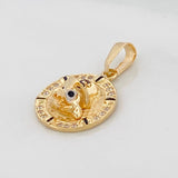 Pendant Medal Duck 2g / 3/4 in Yellow Gold 18K