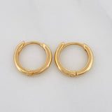 Hoop Earrings Smooth Hoop 1.45g / 1/2 in 18K Yellow Gold
