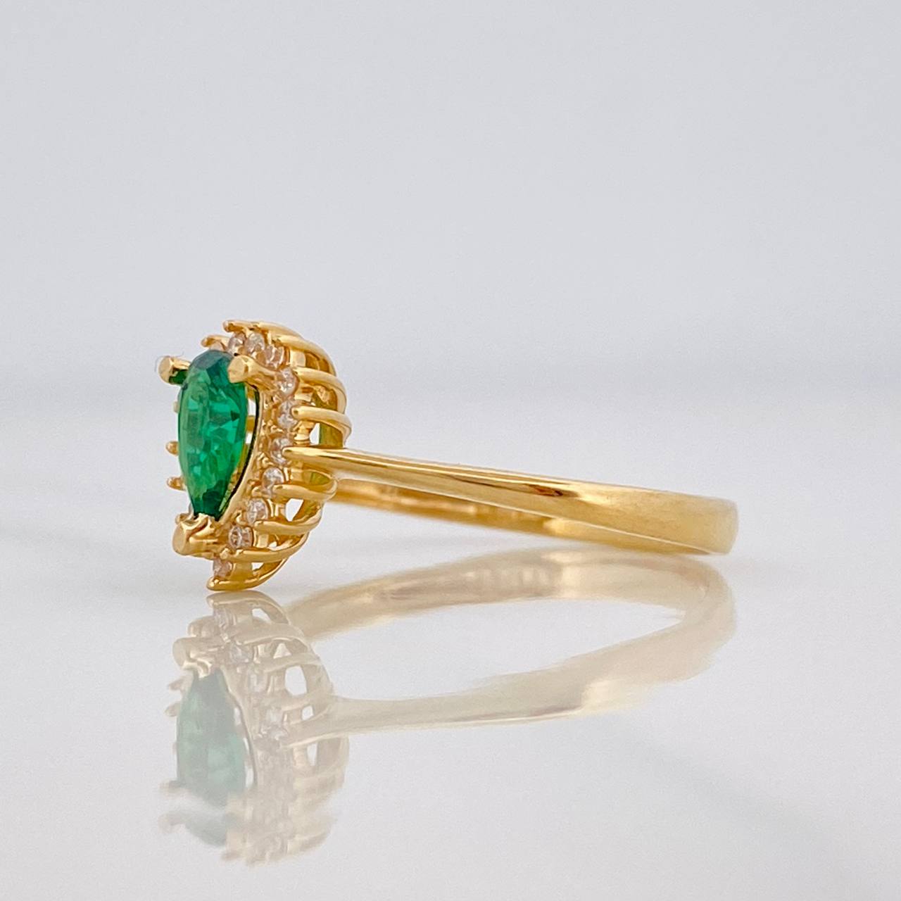 Halo Drop Ring 2.1g / T7 Yellow Gold 18K