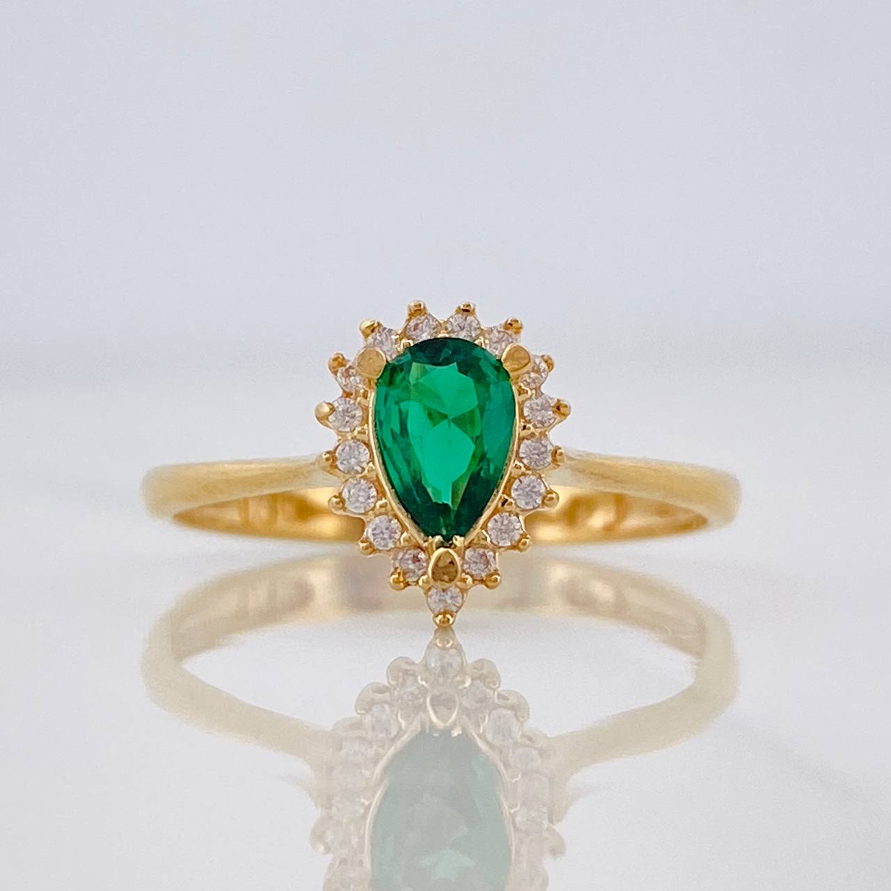 Halo Drop Ring 2.1g / T7 Yellow Gold 18K