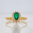 Halo Drop Ring 2.1g / T7 Yellow Gold 18K
