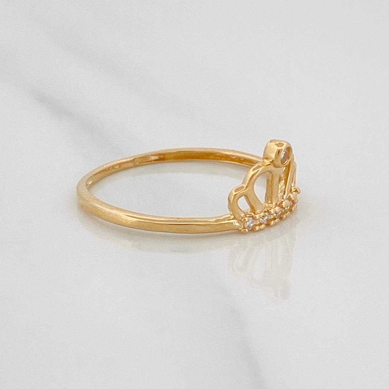 Anillo Corona 1.2g / T7 1/4 Oro Amarillo 18K