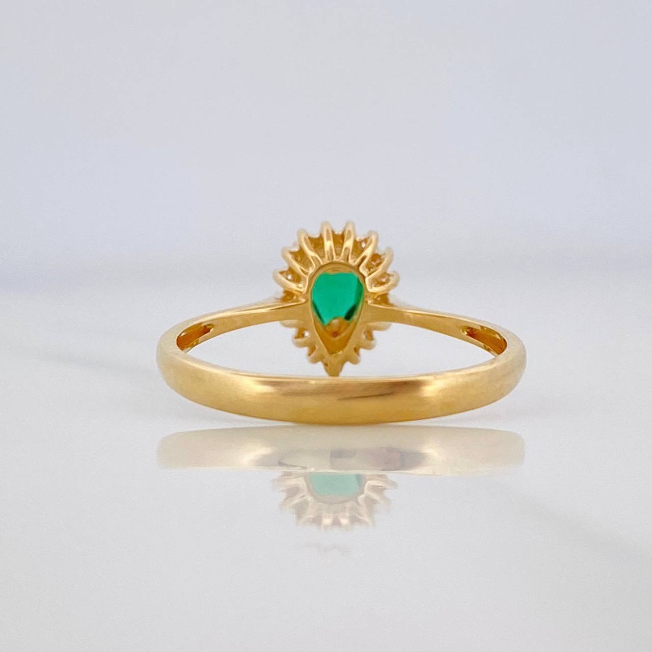 Halo Drop Ring 2.1g / T7 Yellow Gold 18K