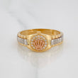 Anillo Correa Corona 3.95g / T9 1/4 Tres Oros 18K