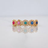 Anillo Churumbela Tupido 2.05g / T7 Oro Amarillo 18K