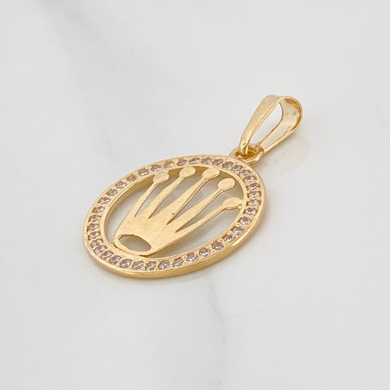 Dije Corona 1.2g / 1 in Oro Amarillo 18K