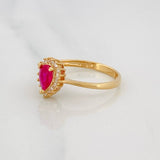 Anillo Halo Gota 2g / T6 1/2 Oro Amarillo 18K