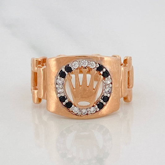 Ring Band Crown 3.55g / T7 Two-Tone White and Rose Gold 18K