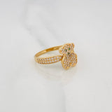 Anillo Oso Ts 2.55g / T7 Oro Amarillo 18K