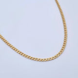Cadena Cubana 4.1gr / 60.5cm / 2.4mm Oro Amarillo +0 18K $