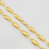 Cadena Rustica Corona 11.3g / 24 in / 4.5mm Oro Amarillo 18K