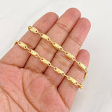 Cadena Rustica Corona 11.3g / 24 in / 4.5mm Oro Amarillo 18K