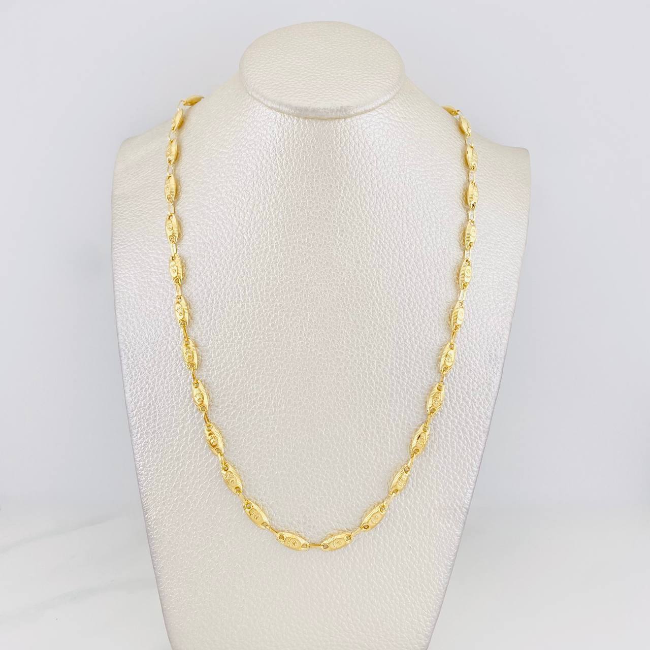 Cadena Rustica Corona 11.3g / 24 in / 4.5mm Oro Amarillo 18K
