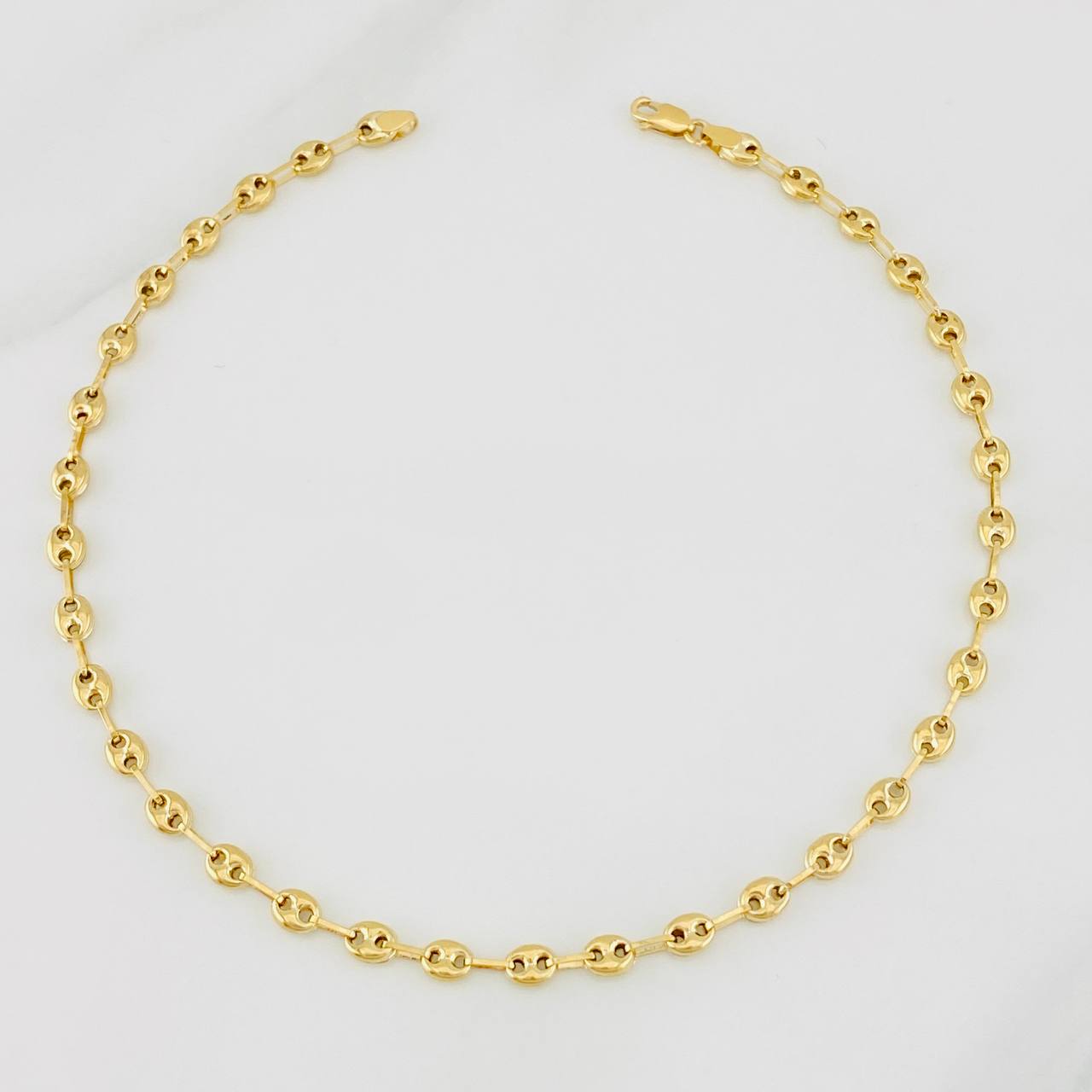 Tobillera GC 3g / 9 3/4 in / 3.6mm Oro Amarillo 18K