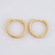 Candongas Mela Carril Tupido 2.2g / 1/2 in Oro Amarillo 18K