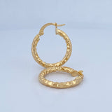 Hoop Earrings Majo 1.7gr / 0.8in / 18K Gold &