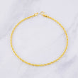 Rope Bracelet 1.4g / 7 3/4 in / 2.1mm Yellow Gold 18K