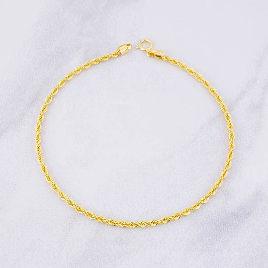 Pulso Lazo 1.4g / 7 3/4 in / 2.1mm Oro Amarillo 18K