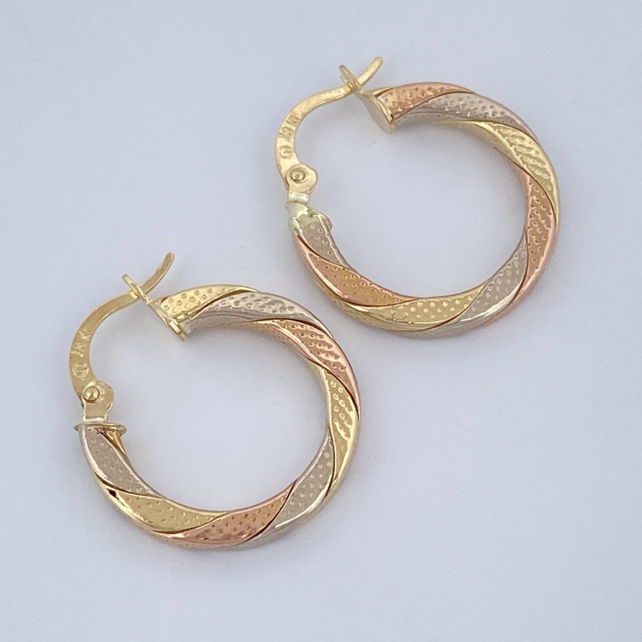 Hoop Earrings Majo 2.15gr / 2.2cm (0.9in) / 18K Gold &