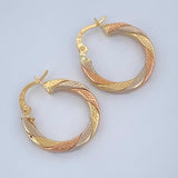 Hoop Earrings Majo 2.15gr / 2.2cm (0.9in) / 18K Gold &