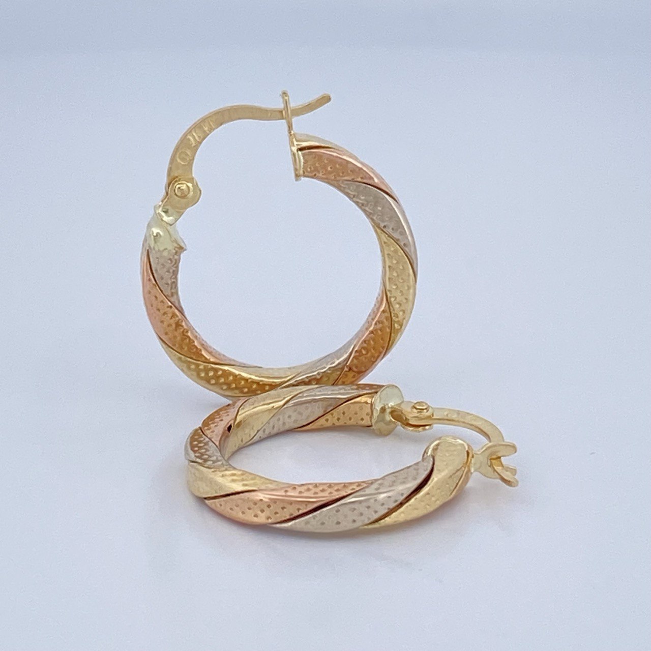 Hoop Earrings Majo 2.15gr / 2.2cm (0.9in) / 18K Gold &