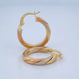 Hoop Earrings Majo 1.95gr / 2.2cm / 18K Gold &