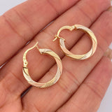 Hoop Earrings Majo 1.95gr / 2.2cm / 18K Gold &