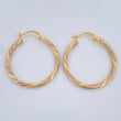 Hoop Earrings 2gr / 1.2in / 18K Gold &