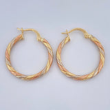 Hoop Earrings 1.7gr / 1.0in / 18K Gold &