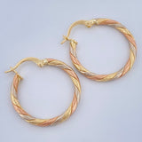 Hoop Earrings 1.7gr / 1.0in / 18K Gold &