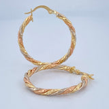 Hoop Earrings Majo 2.1gr / 3cm / 18K Gold &