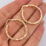 Hoop Earrings Majo 2.1gr / 3cm / 18K Gold &