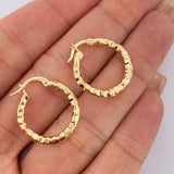 Hoop Earrings Majo 1.7gr / 0.8in / 18K Gold &