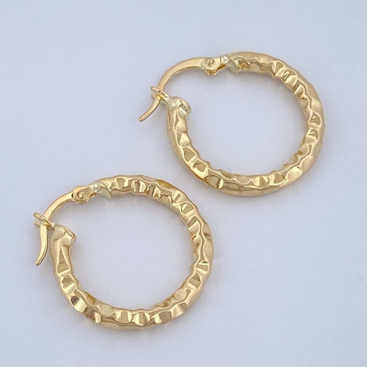 Hoop Earrings Majo 1.6gr / 2cm / 18K Gold &