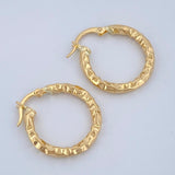 Hoop Earrings Majo 1.6gr / 2cm / 18K Gold &