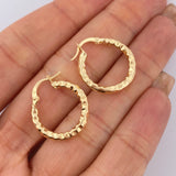 Hoop Earrings Majo 1.6gr / 2cm / 18K Gold &