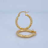 Hoop Earrings Majo 1.6gr / 2cm / 18K Gold &