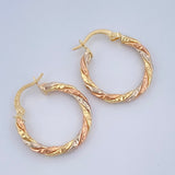 Hoop Earrings Majo 1.65gr / 2.3cm / 18K Gold &