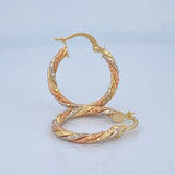 Hoop Earrings Majo 1.65gr / 2.3cm / 18K Gold &