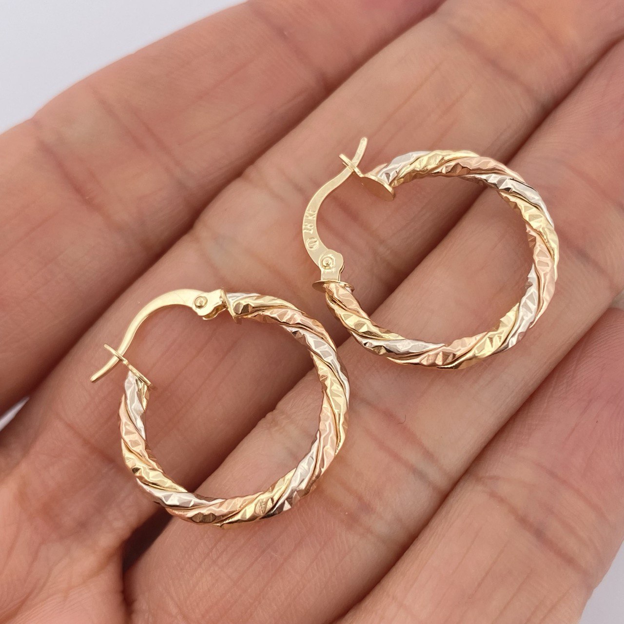 Hoop Earrings Majo 1.65gr / 2.3cm / 18K Gold &