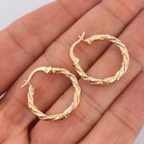 Hoop Earrings Majo 1.65gr / 2.3cm / 18K Gold &