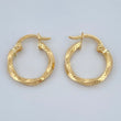 Hoop Earrings Yuli 0.85gr / 1.7cm / 18K Gold &